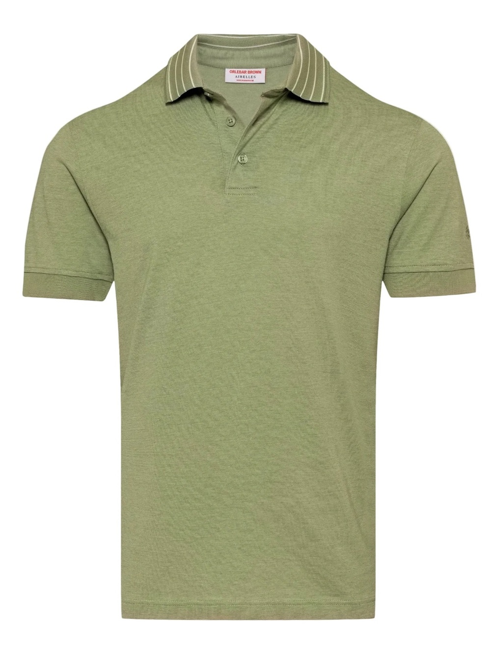 Orlebar Brown Airelles Men's Green Solid Short Sleeve Polo Shirt XL NEW w/ TAGS